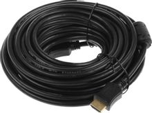 Изображение товара Кабель HDMI PREMIER ver 2.0 10м черный с ферритовым фильтром и позолоченными контактами