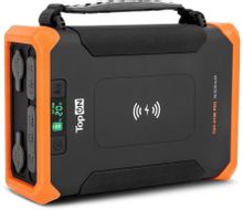 Изображение товара Электростанция портативная TopON TOP-X100Pro 96000mAh 5A QC3.0/PD3.0 3xUSB беспров.зар. черный/желты