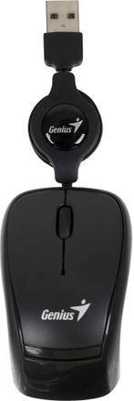 Мышь Genius Navigator 305 черный оптическая (1200dpi) USB для ноутбука (2but)