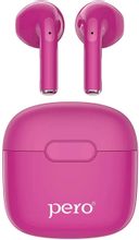 Изображение товара Наушники PERO TWS05, спортивные, Bluetooth, внутриканальные, розовый [ptws05bu]