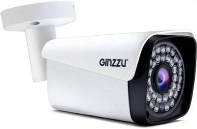 Камера видеонаблюдения аналоговая Ginzzu HAB-5302S,  1944p,  3.6 мм,  белый [бп-00001835]