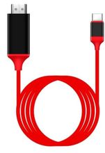 Изображение товара Кабель-переходник аудио-видео PREMIER L9G USB Type-C - HDMI 2м красный