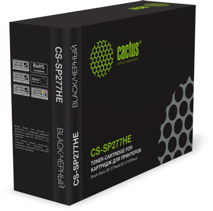 Картридж Cactus CS-SP277HE, 408160, черный / CS-SP277HE