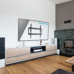 Кронштейн для телевизора Kromax IDEAL-1, 32-90", настенный, фиксированный, черный