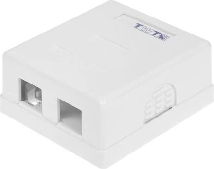 Коробка Lanmaster (TWT-SA2-WH) настенная 62x67x30мм крышка Keystone ПВХ белый