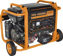 Изображение товара Бензиновый генератор CARVER PPG-10000EM, 230/12 В, 7.5кВт, на колёсах с АКБ [01.020.00031]