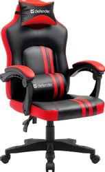 Изображение товара Кресло игровое Defender Mercury, экокожа/винил, до 140кг, черный/красный Изображение товара Кресло игровое Defender Mercury, экокожа/винил, до 140кг, черный/красный