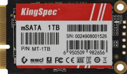 Изображение товара 1ТБ SSD накопитель KINGSPEC MT Series MT-1TB mSATA, SATA III, mSATA Изображение товара 1ТБ SSD накопитель KINGSPEC MT Series MT-1TB mSATA, SATA III, mSATA
