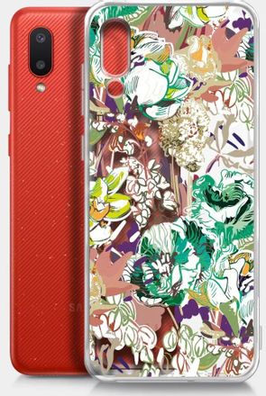 Чехол (клип-кейс) BORASCO ArtWorks, для Samsung Galaxy A02, прозрачный/рисунок [51361]