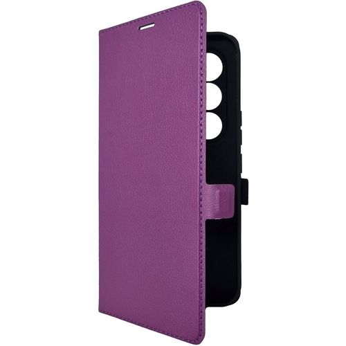 Чехол (флип-кейс) BORASCO Book Case, для Tecno Camon 50, фиолетовый [76618]