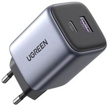 Изображение товара UGREEN CD350 35Вт сетевое зарядное устройство USB-A USB-C серый