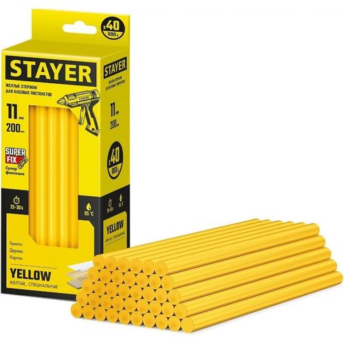 Клеевые стержни для пистолета Stayer 2-06821-Y-S40, 40шт
