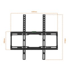 Кронштейн для телевизора Buro FX0S, 22-65", настенный, фиксированный,  черный