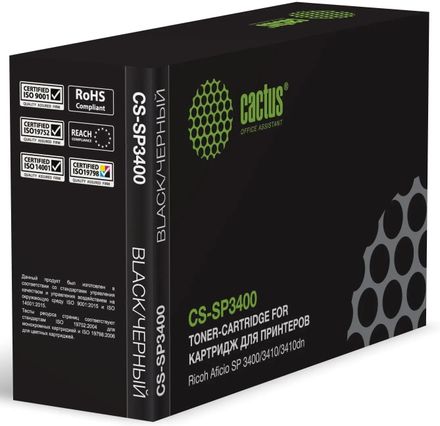 Картридж Cactus CS-SP3400, 407648, черный / CS-SP3400