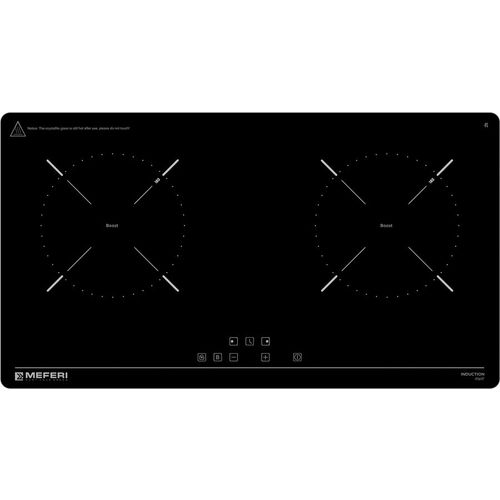 Индукционная варочная поверхность MEFERI Power MIH602BK, конфорок: 2 шт., стеклокерамика, независимая, черный