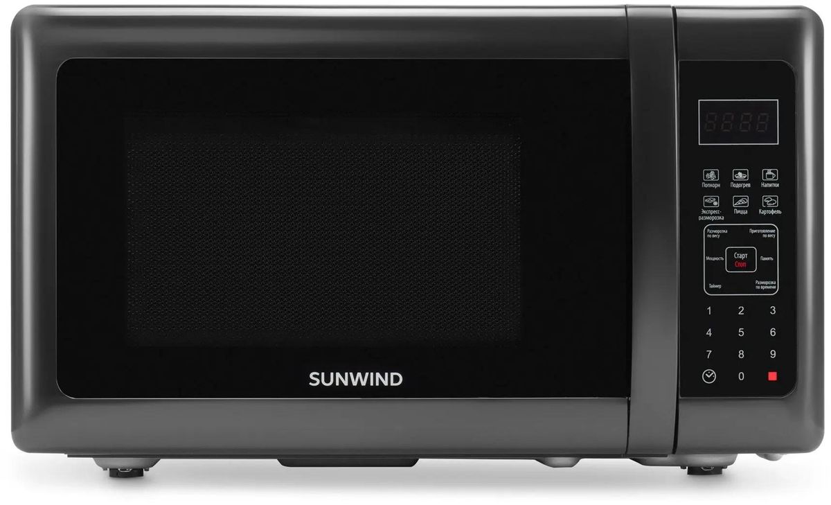 Микроволновая печь SunWind SUN-MW007, 700Вт, 20л, черный