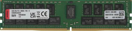 Память DDR4 Kingston KSM32RD4/64HCR 64ГБ RDIMM, ECC, registered, PC4-25600, CL22, 3200МГц