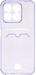Чехол (клип-кейс) ZIBELINO Silicone Card Holder, для Honor X8b, сиреневый