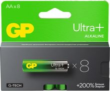Изображение товара Батарейки GP Ultra Plus Alkaline AA 1.5V 8 шт. надёжный источник энергии