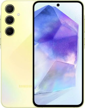 Смартфон Samsung Galaxy A55 5G 8/128Gb, 6.6", AMOLED, 120Гц, 5000мAч, 2 nano SIM + eSIM, желтый