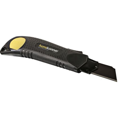 Нож HANSKONNER HK1076-08-03, 25мм, 1шт, черный