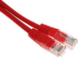 Патч-корд EXEGATE UTP-RJ45-RJ45-5e-0,5M-LSZH-RD UTP, кат.5E, 0.5м,  красный