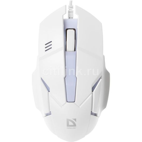 Мышь проводная Defender Host MB-982, игровая, оптическая, USB, 1000dpi, белый [52983]