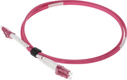 Патч-корд LanMaster 2 50/125 OM4 1м LSZH розовый [lan-2lc-2lc/om4h-1.0]