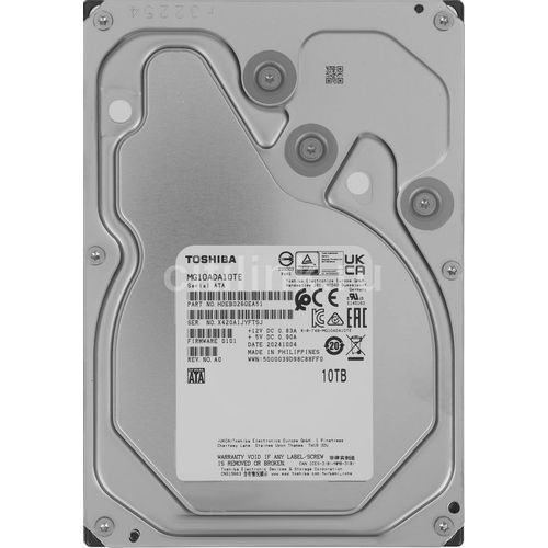 Жесткий диск Toshiba Enterprise Capacity MG10ADA10TE, 10ТБ, HDD, SATA III, 3.5"