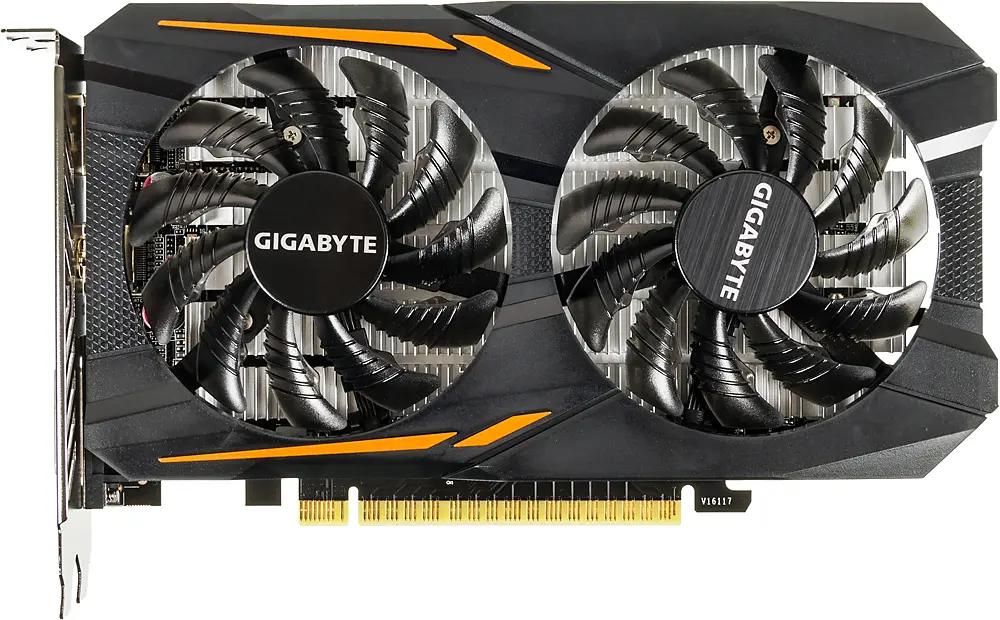 Gigabyte NVIDIA GeForce GTX 1050 GV-N1050OC-2GD 2ГБ GDDR5, OC, Ret