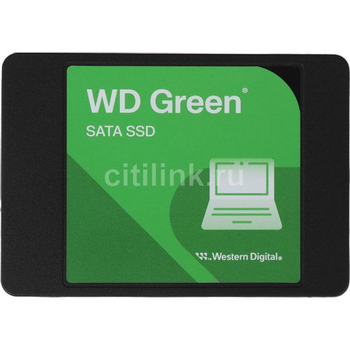 500ГБ SSD накопитель WD Green 2.5″, SATA III, SATA [wds500g5g0a]