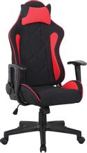 Изображение товара Кресло игровое BRABIX GT Racer GM-101, на колесиках, ткань, черный/красный [531820]