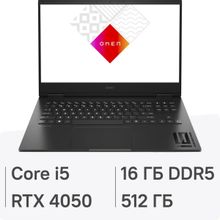 Изображение товара Игровой ноутбук HP Omen 16-wd0011ci 16.1 IPS i5 RTX 4050 SSD 16ГБ