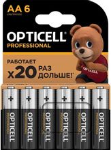 Изображение товара OPTICELL LR6 щелочные батарейки формата AA 6 шт надежное питание