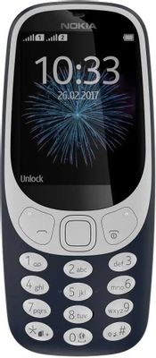 Сотовый телефон Nokia 3310 dual sim 2017,  синий
