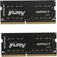 Изображение товара Оперативная память Kingston Fury Impact KF432S20IBK2/16 DDR4 - 2x 8ГБ 3200МГц, для ноутбуков (SO-DIMM), Ret Изображение товара Оперативная память Kingston Fury Impact KF432S20IBK2/16 DDR4 - 2x 8ГБ 3200МГц, для ноутбуков (SO-DIMM), Ret
