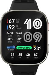 Смарт-часы AMAZFIT BIP Max A2568, 2.07", черный/серебристый