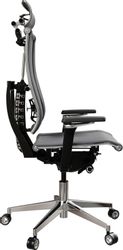 Кресло руководителя МЕТТА Yoga 4DF B2-14D - YM93+Infinity, сетка/экокожа, до 150кг,  серый