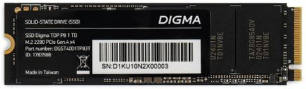 1ТБ SSD накопитель Digma Top P8 DGST4001TP83T M.2 2280, PCIe 4.0 x4, NVMe,  M.2,  rtl