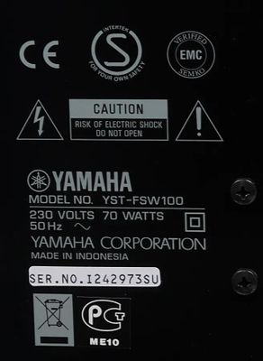 Сабвуфер YAMAHA YST FSW100