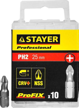 Набор бит Stayer 26201-2-25-10_z01, 10шт