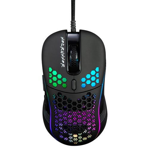 Мышь проводная Oklick 713G NETRUNNER, игровая, оптическая, USB, 3200dpi, черный [1465498]