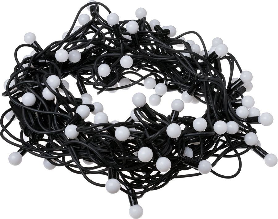 Гирлянда нить TDM ELECTRIC Шарики, уличная, светодиодная, ламп 100шт ...