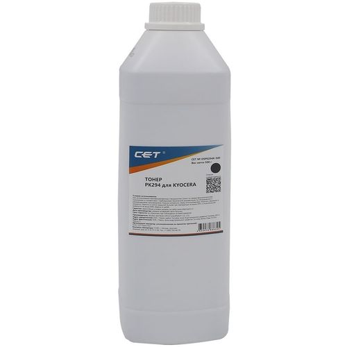 Тонер CET PK294, для KYOCERA ECOSYS M5521cdn/M5526cdw/M6630cidn/P5021cdn/P5026cdn/P6230cdn, черный, 500грамм, бутылка