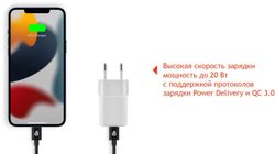 Сетевое зарядное устройство UBEAR WC20WH01-AD, белый
