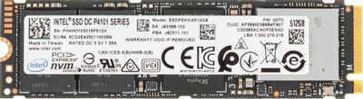 SSD Intel DC P4101 SSDPEKKA512G801 512 M.2 2280 PCIe x4 NVMe M.2 ssdpekka512g801 976427 1096186