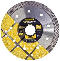 Алмазный диск HANSKONNER H9021-125-22Yt, 125мм, по керамограниту