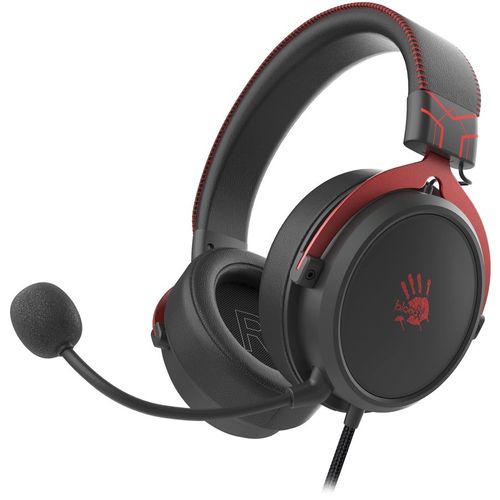 Гарнитура игровая A4TECH Bloody M590i, для компьютера и игровых консолей, мониторные, проводные USB/3,5 мм, красный /…