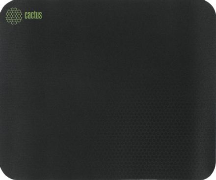 Коврик для мыши Cactus Black Mesh черный, ткань, 250х200х3мм [cs-mp-d02s]