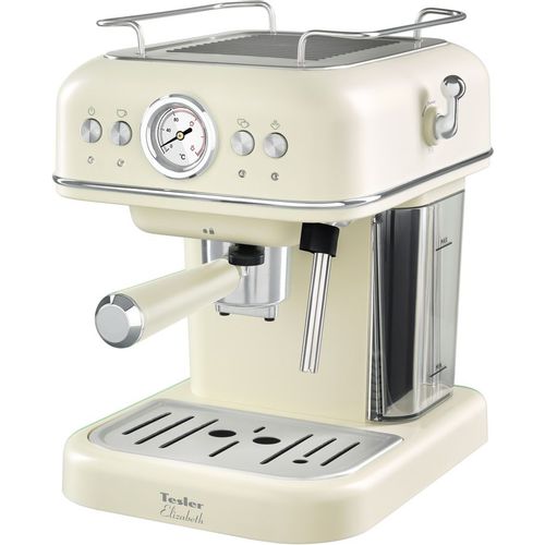 Кофеварка TESLER ECM-245, рожковая, бежевый